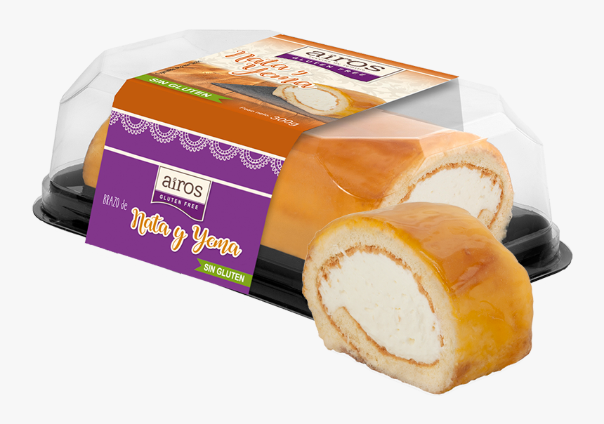 Cream Swiss Roll With Egg Yolk - Potato Bread, HD Png Download, Free Download