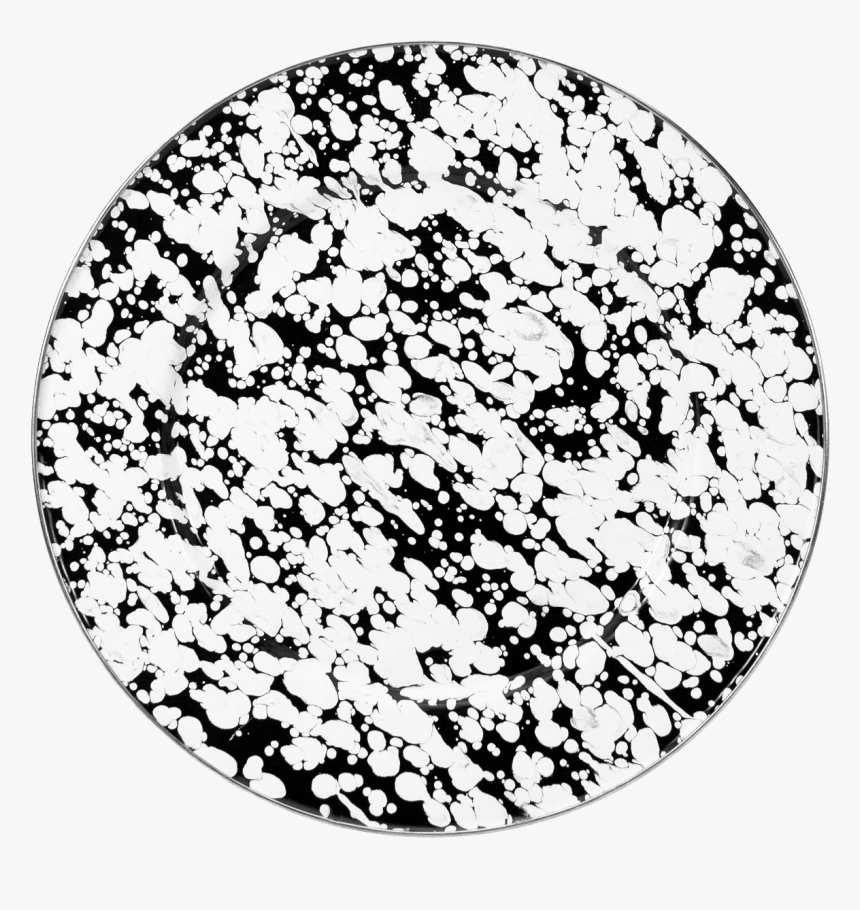 Bl07 Black Swirl Dinner Plate - Circle, HD Png Download, Free Download