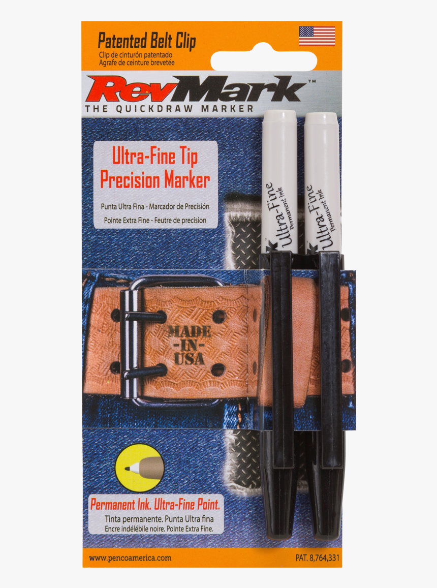 Revmark Ultra Fine Marker - Revmark Industrial Permanent Marker Holster Cap, HD Png Download, Free Download