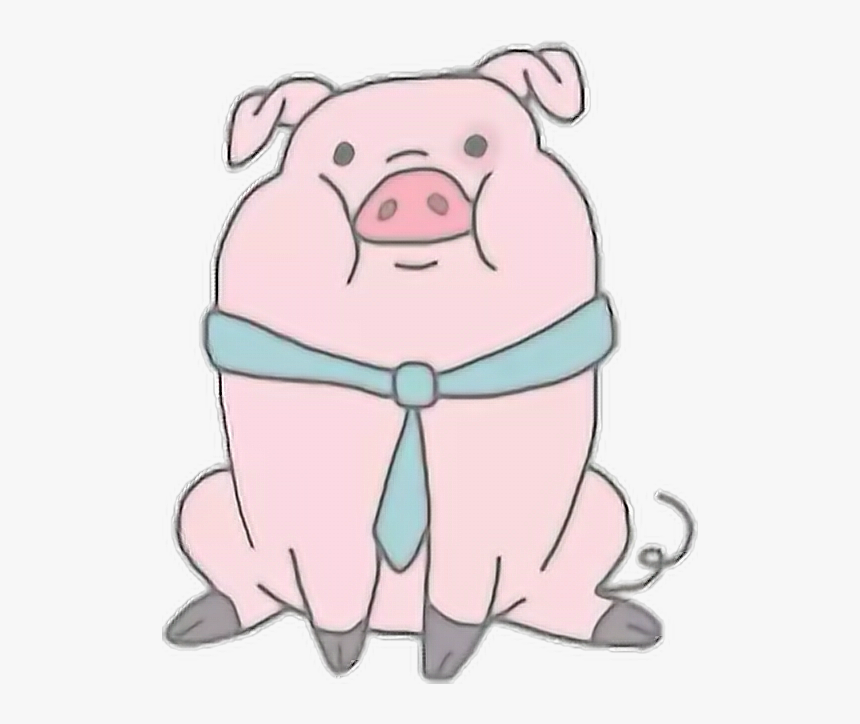 Tumblr Snapchat Aesthetic Filter Love Cute Pig - Cerdo Pato Gravity Falls, HD Png Download, Free Download