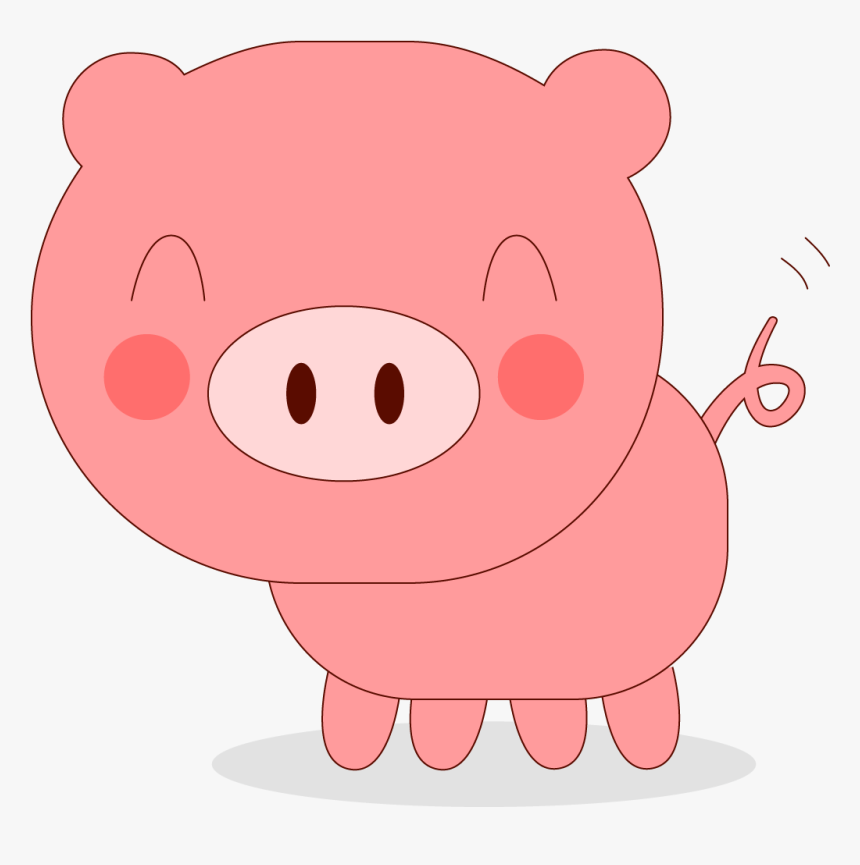 Porky Pig Domestic Pig Cartoon - Cute Pig Cartoon Png, Transparent Png, Free Download