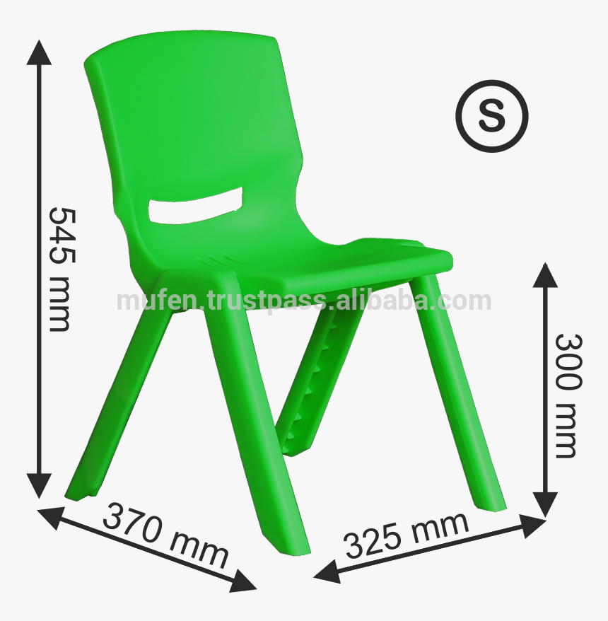 School"s Student Chair Abs Pp-bc Plastic - Ukuran Kursi, HD Png Download, Free Download
