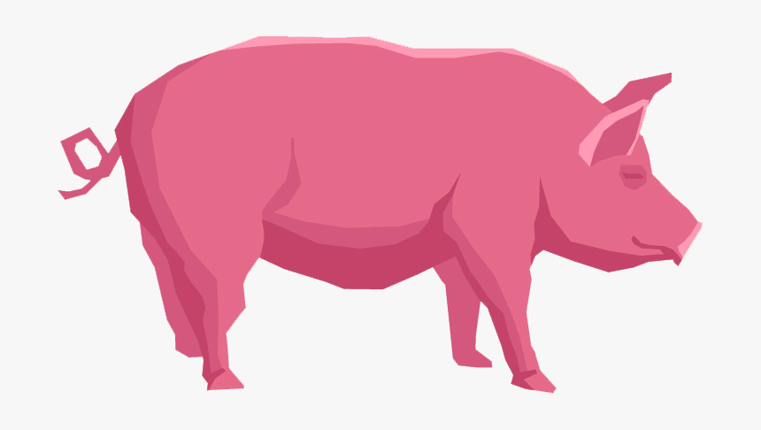 Transparent Pig Cute Image - Babi Dari Samping, HD Png Download, Free Download