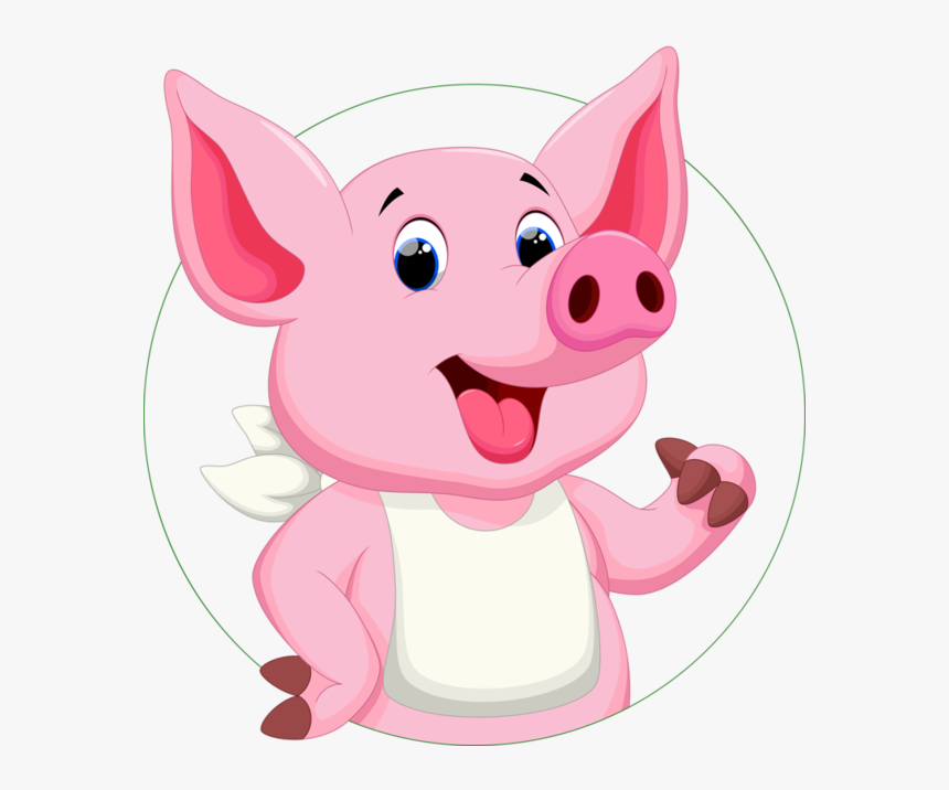 Cute Piggy Banks Clipart - Transparent Cartoon Pig Clipart, HD Png Download, Free Download