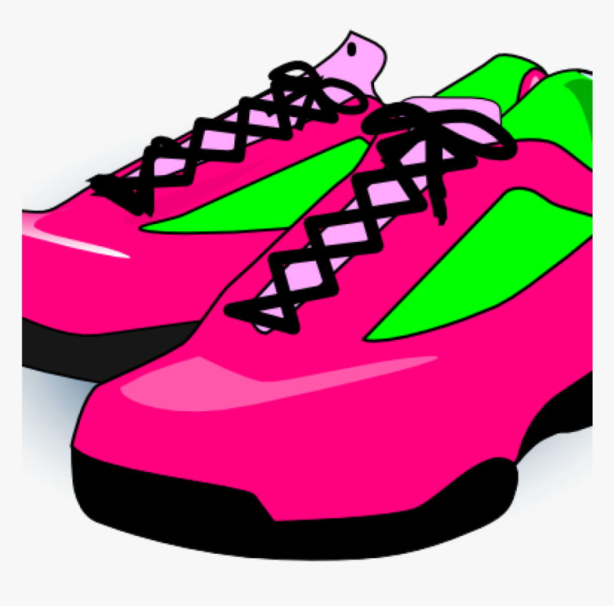 Picture Transparent Download Clipart Sneakers - Pink Shoes Clip Art, HD Png Download, Free Download