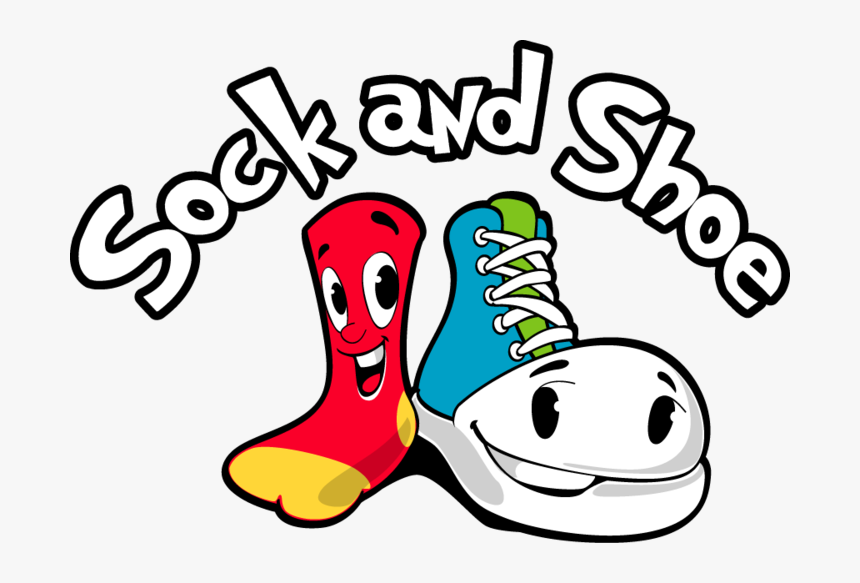 Shoe Clipart Shoe Sock - Shoes And Socks Drawing, HD Png Download, Free Download