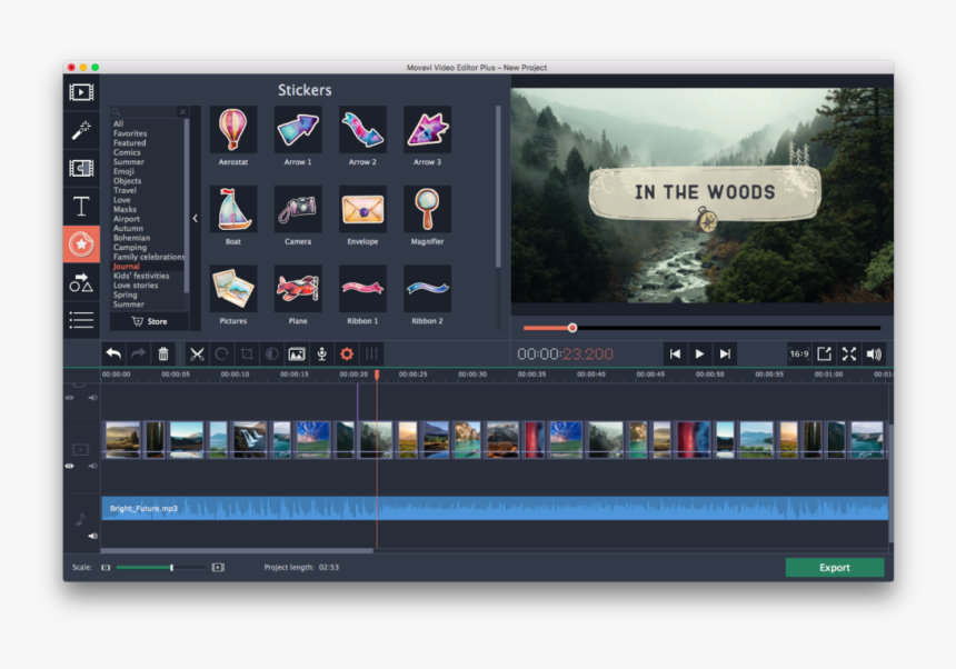 Movavi Video Editor - Program For Youtube Videos, HD Png Download, Free Download