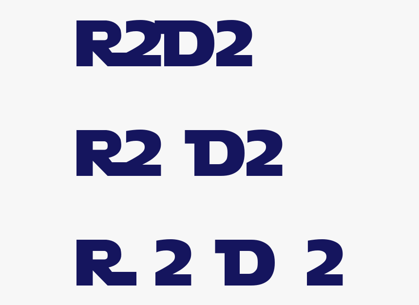 R2d2 In Star Wars Font, HD Png Download, Free Download