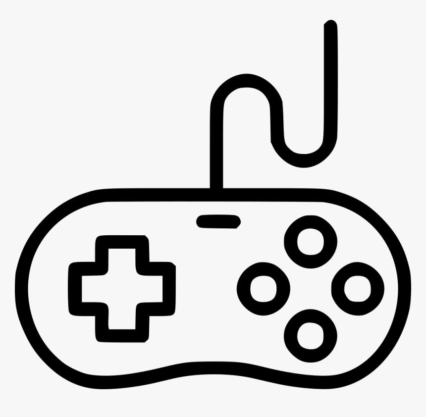 Snes Controller - Video Game Controller Line Art, HD Png Download, Free Download