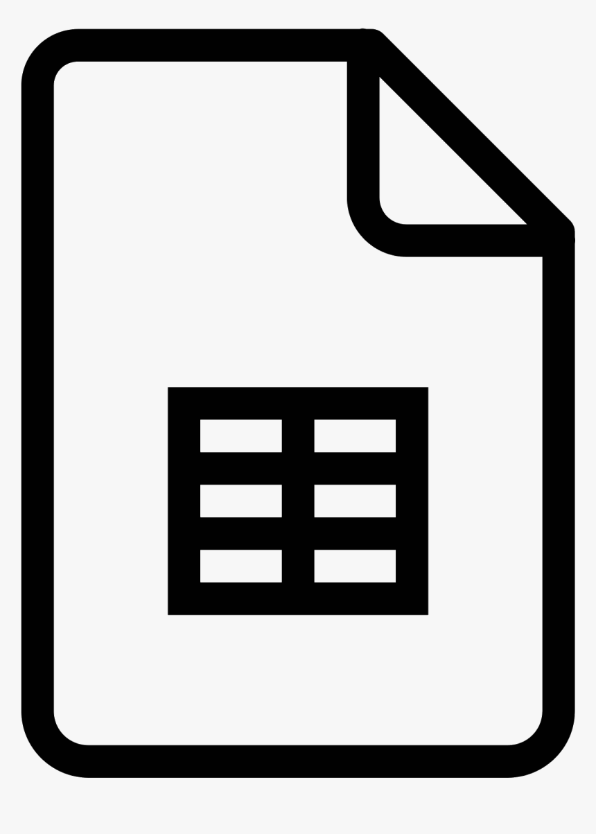 Google Sheets Icon - Google Slides Black Png, Transparent Png, Free Download