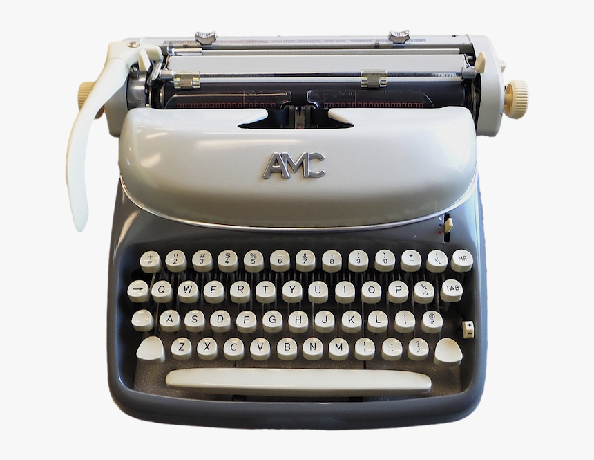 Black And White Typewriter Vector, HD Png Download, Free Download