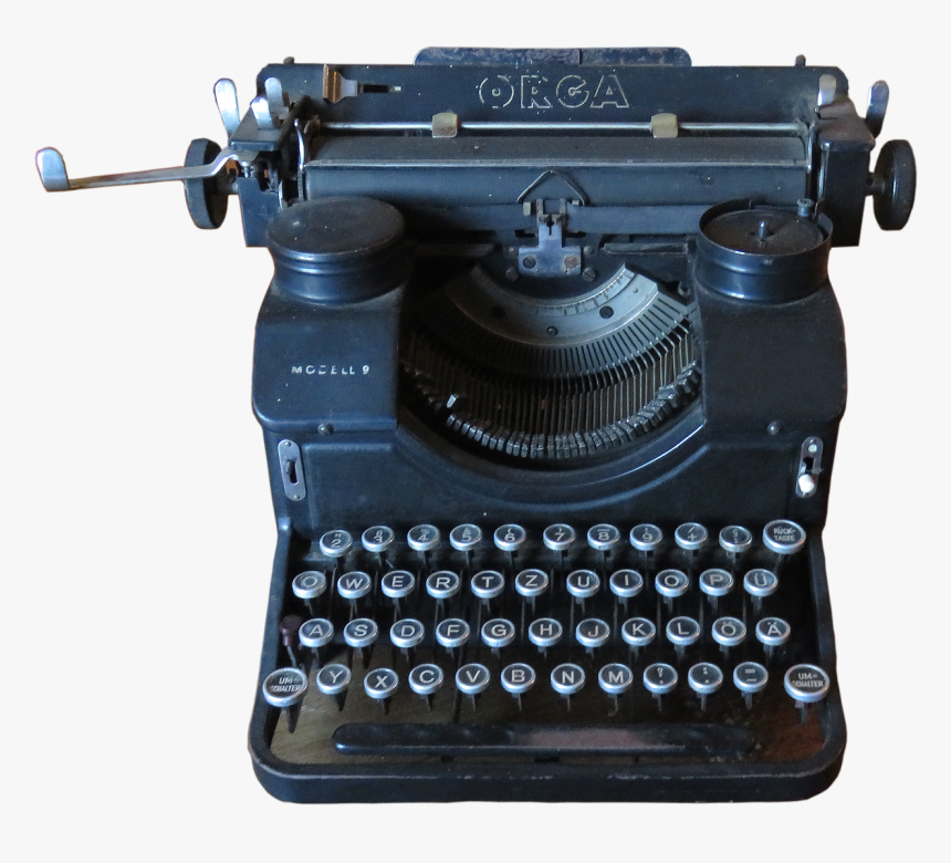 Typewriter Historically Old Typewriter Free Picture - Transparent Typewriter Clear Background, HD Png Download, Free Download