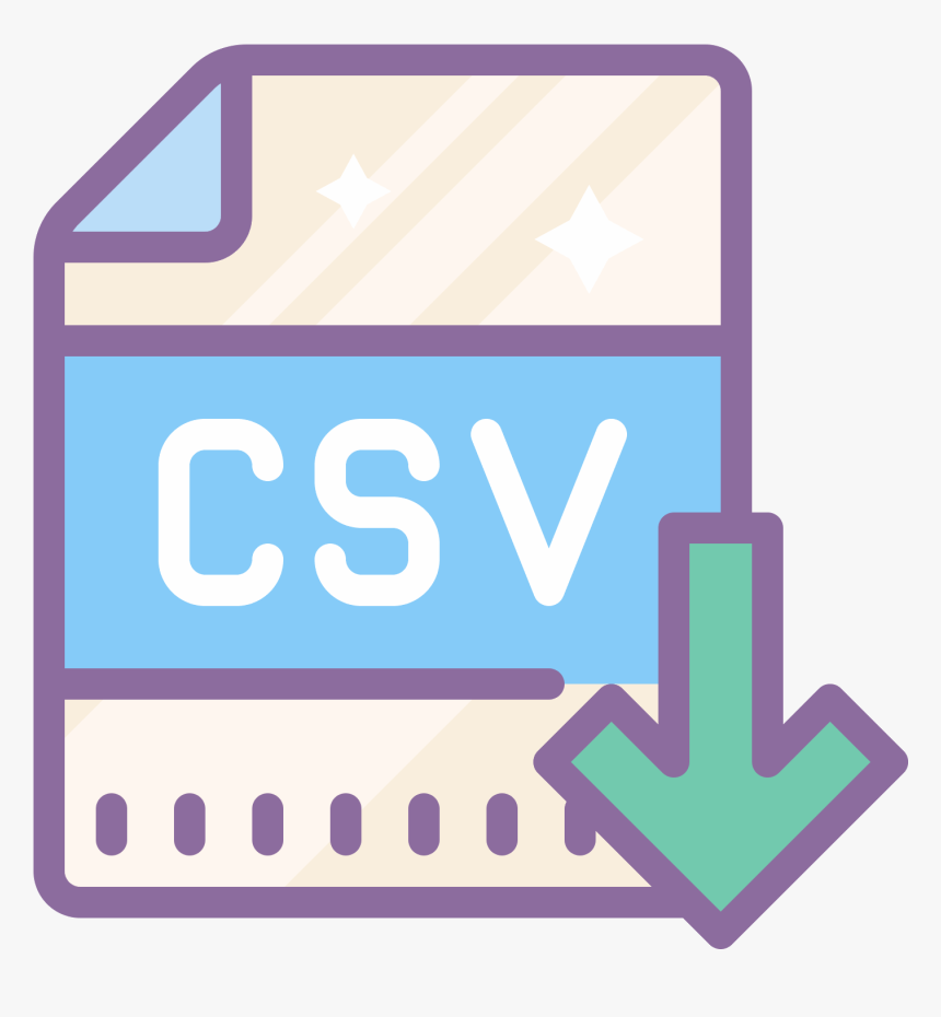 Export Csv Icon - Png Icon Download Csv, Transparent Png, Free Download