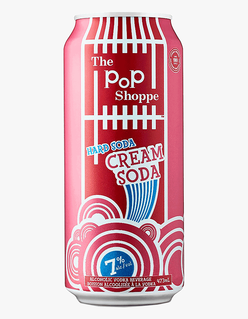 The Pop Shoppe Hard Cream Soda 473 Ml - Pop Shoppe Hard Soda, HD Png Download, Free Download