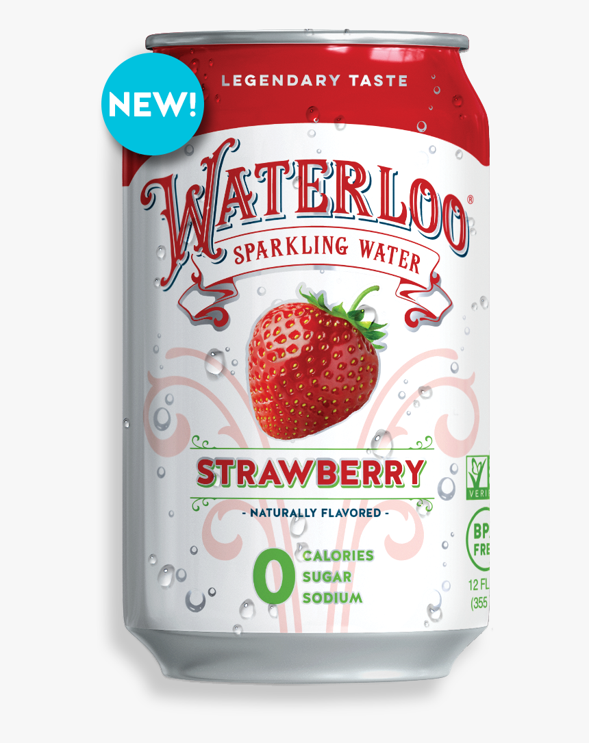 Can Strawberry - Waterloo Sparkling Water Strawberry, HD Png Download, Free Download