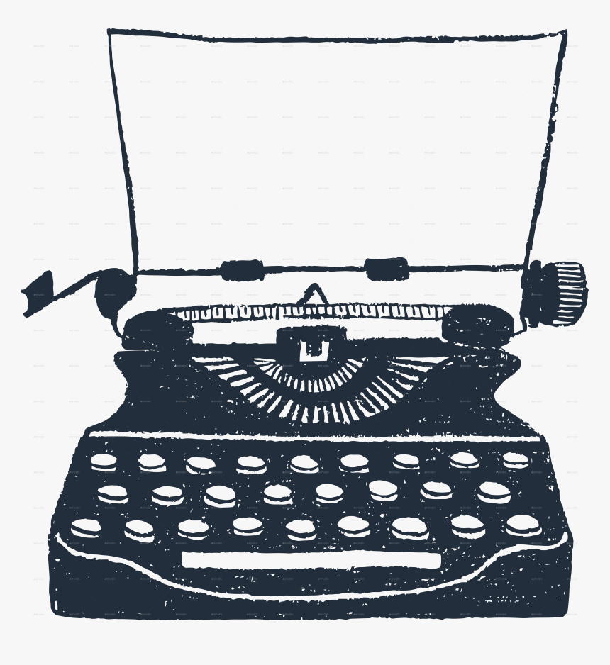 Typewriter Illustration, HD Png Download, Free Download