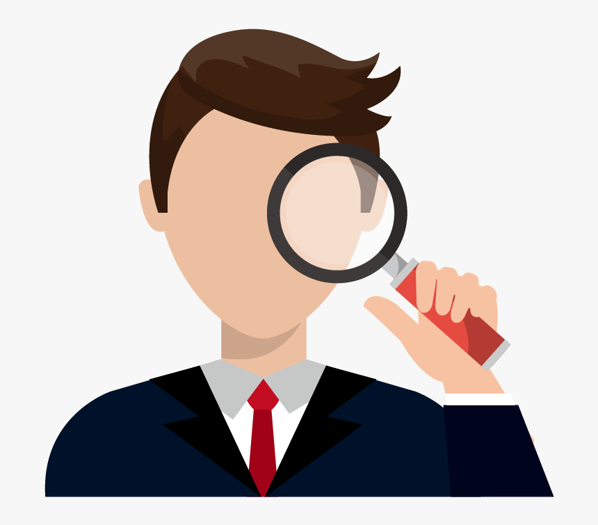 Man With A Magnifying Glass Clipart, HD Png Download, Free Download