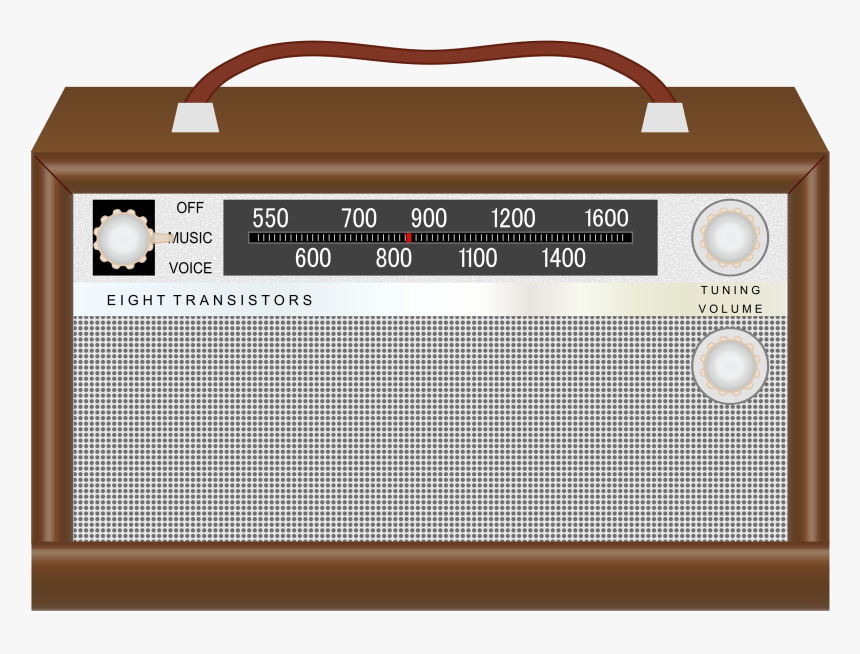 Electronic Instrument,electronic Device,radio Receiver - Vintage Radio Clip Art, HD Png Download, Free Download