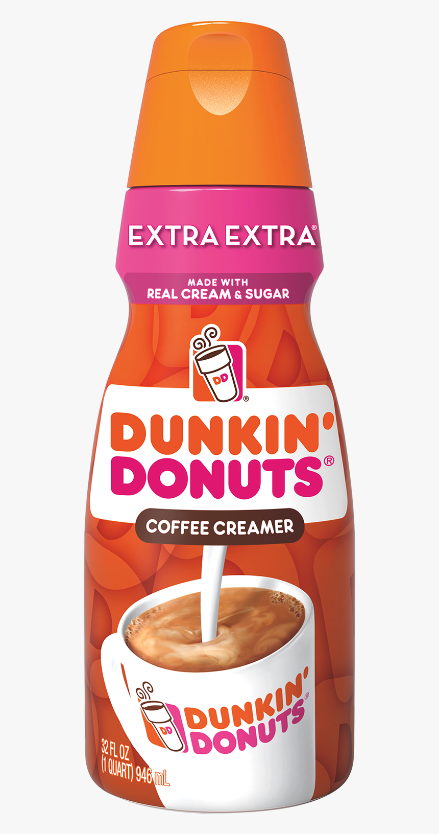 Dunkin’ Donuts® Extra Extra Coffee Creamer - Dunkin Donuts Original Creamer Nutrition, HD Png Download, Free Download