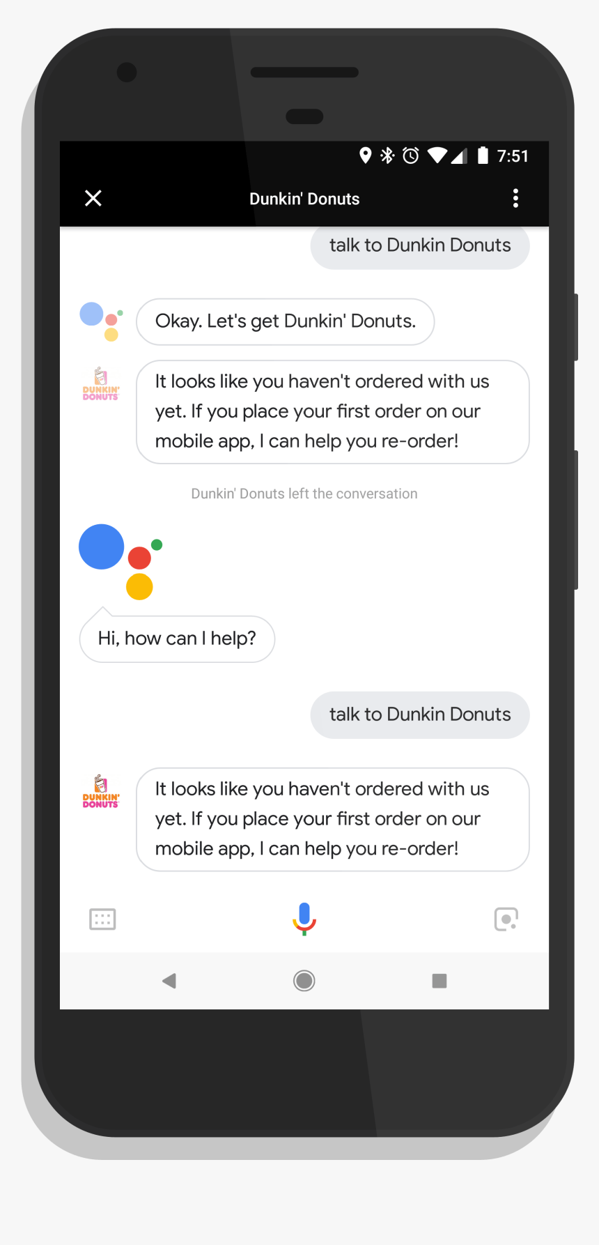 Dunkin Donuts Google Assistant, HD Png Download, Free Download