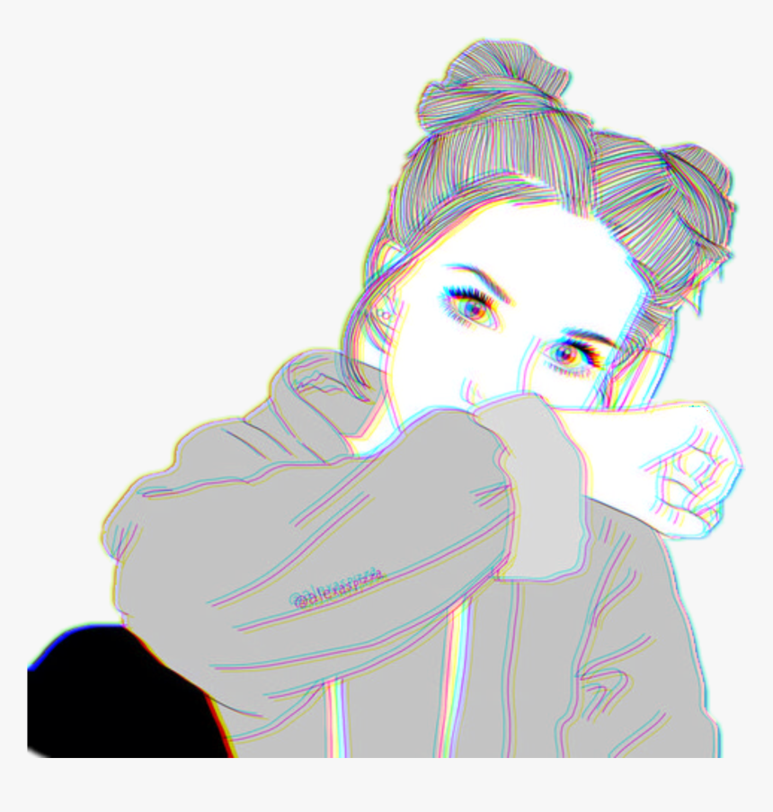 1024 X 1024 5 - Aesthetic Tumblr Girl Drawing, HD Png Download, Free Download