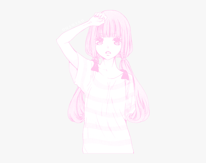 Anime Girl Png Tumblr - Sketch, Transparent Png, Free Download