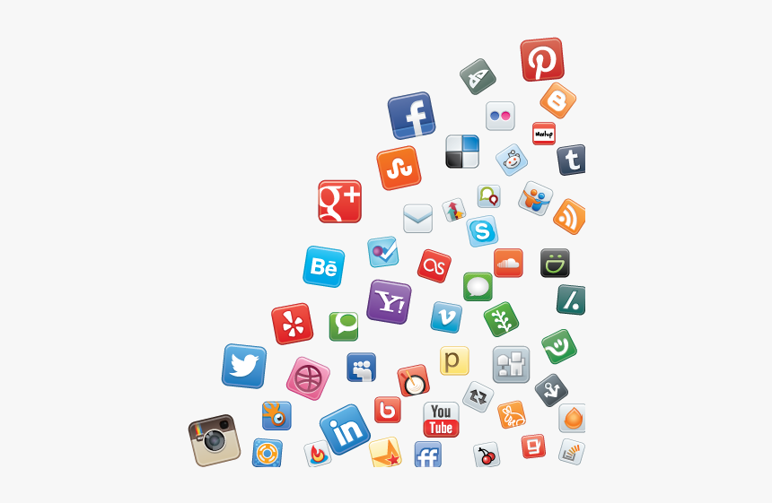 Social Media Icons Png Transparent - All Social Media Icon Png, Png Download, Free Download