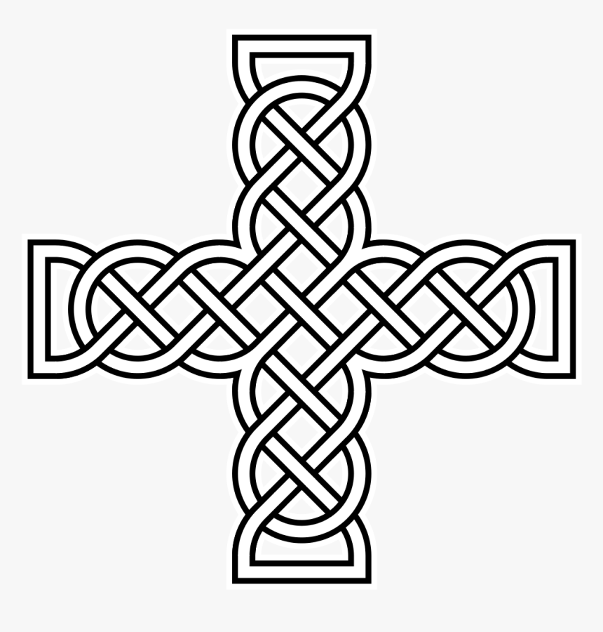 Knotwork Cross Alternate - Celtic Pattern Cross Png, Transparent Png, Free Download