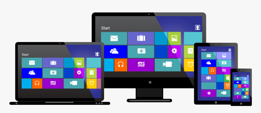 Windows Laptop Monitor Tablet Mobile Devices - Windows Devices, HD Png Download, Free Download