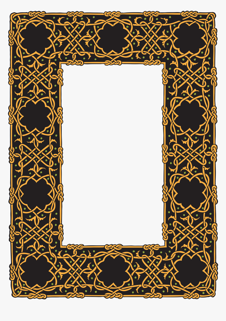 Border Celtic Frame Design - Celtic Knot Png Frame, Transparent Png, Free Download