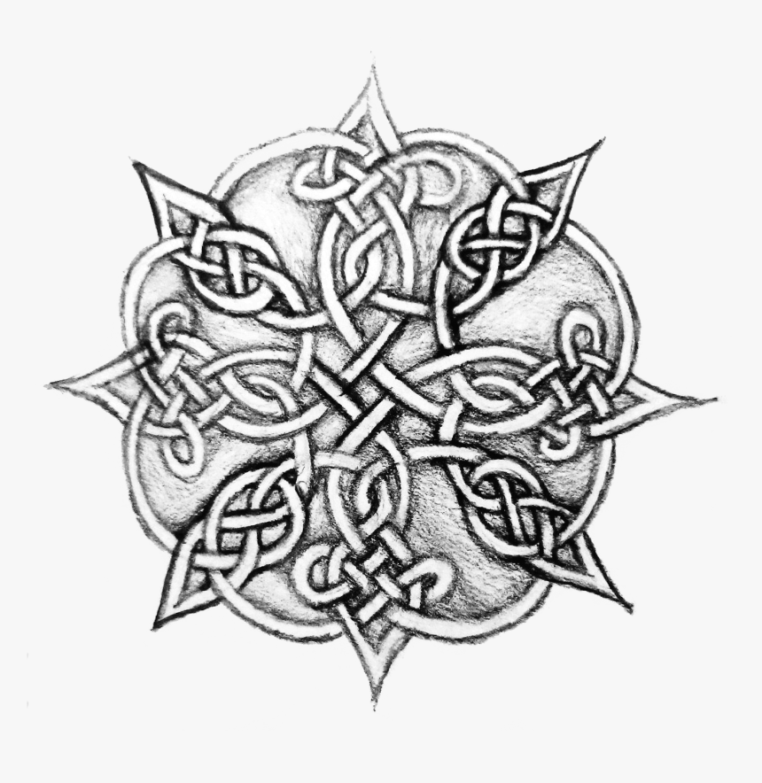 Complex Celtic Knot - Celtic Knot Drawing, HD Png Download, Free Download