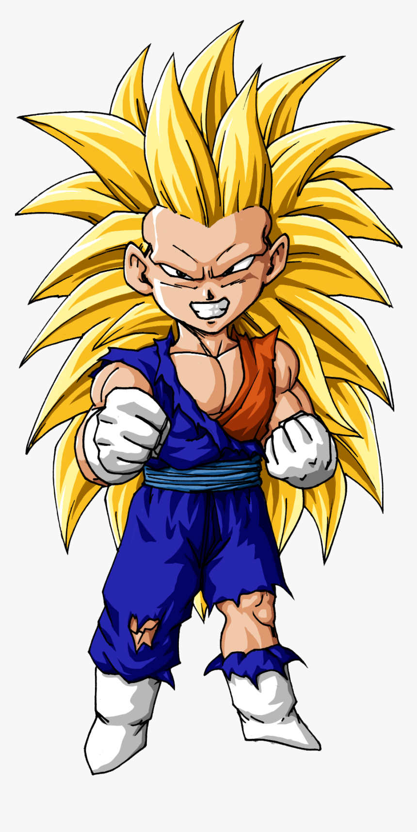 Transparent Majin Buu Png - Kid Vegeta Ssj 3, Png Download, Free Download