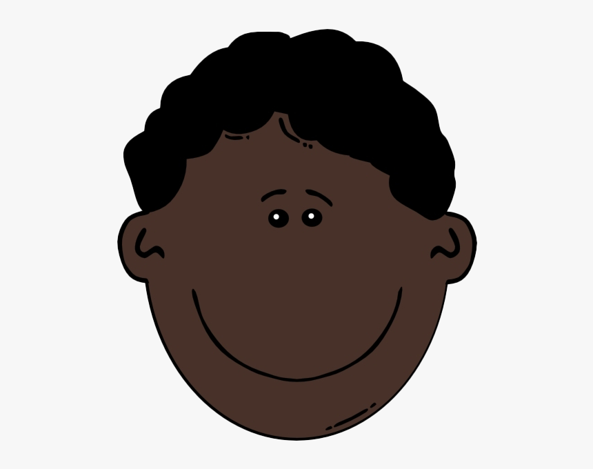 522x597px Black Man Clipart Png Sad Boy Face - Black Hair Boy Clipart, Transparent Png, Free Download