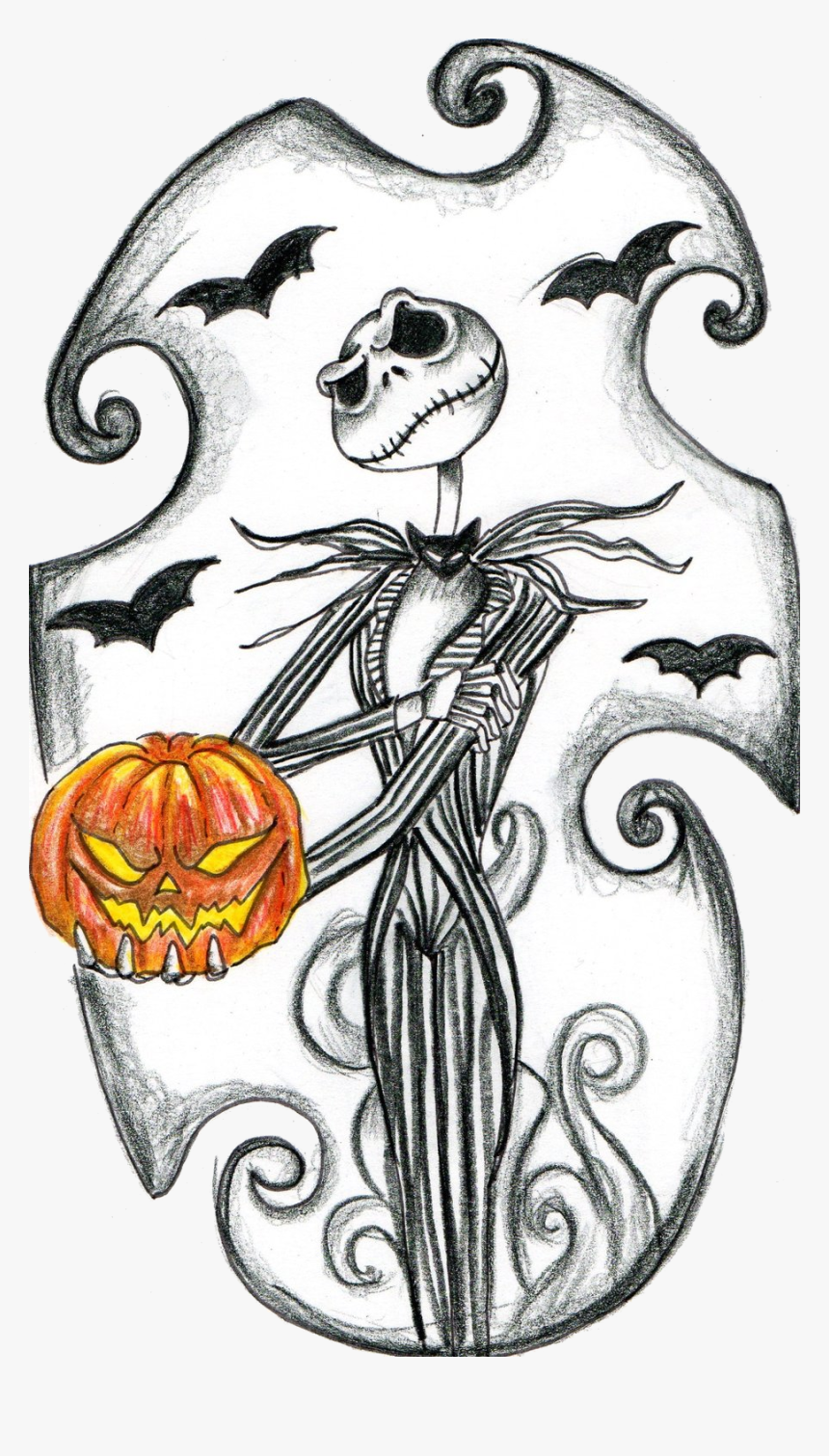 Jack Skellington Halloween Nightmare Before Christmas - Nightmare Before Christmas Tattoo Design, HD Png Download, Free Download