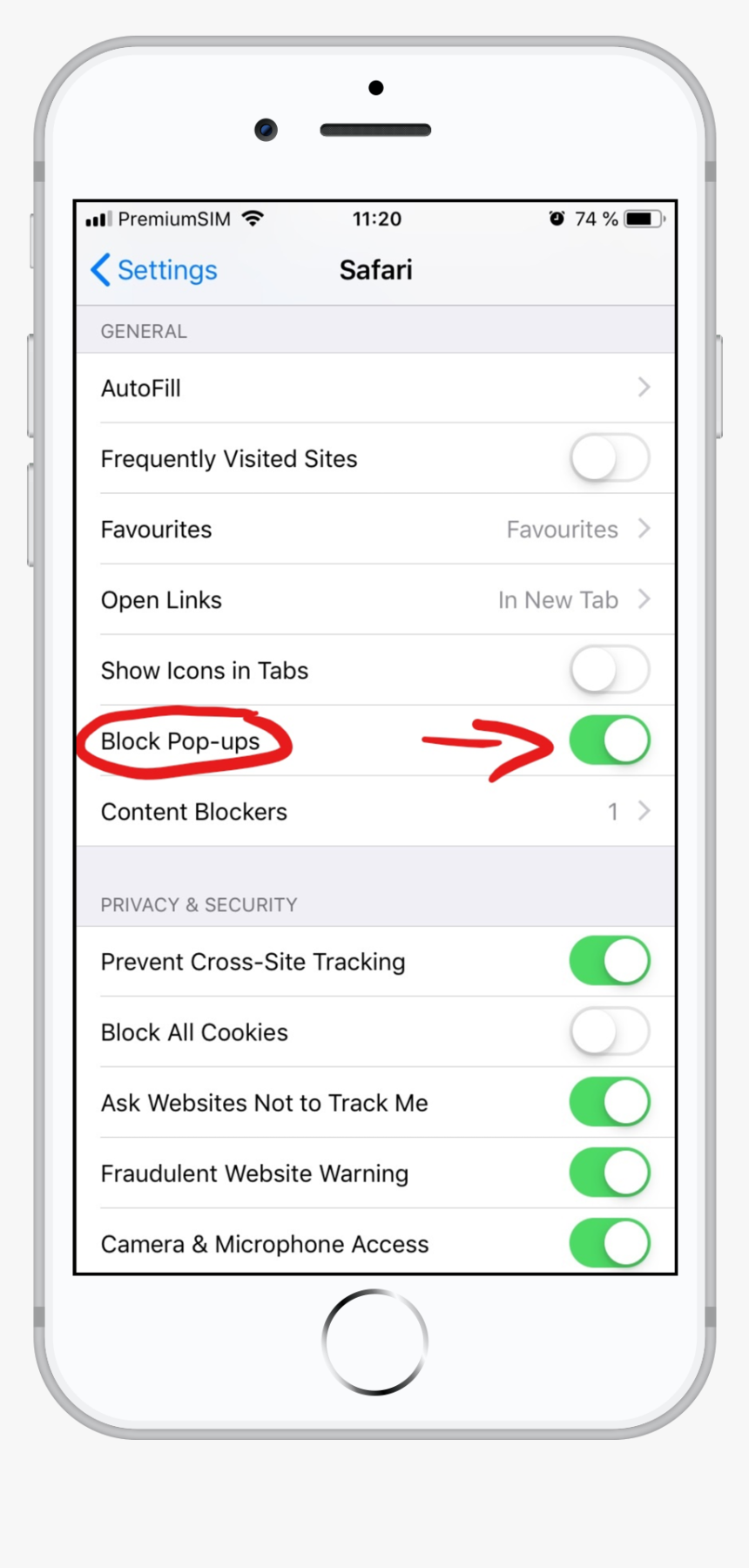 Iphone Pop Up Blocker Deaktivieren, HD Png Download, Free Download