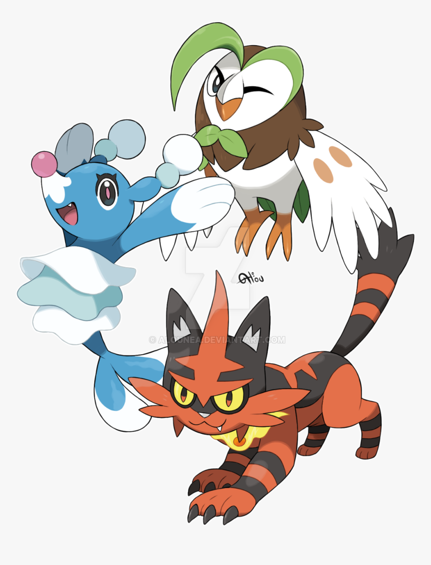 Dartrix Torracat Brionne Pokemon, HD Png Download, Free Download