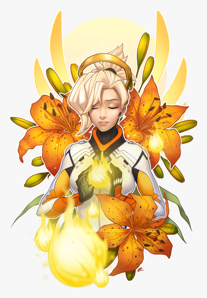 Overwatch Art, Overwatch, Blizzard, Blizzard Entertainment, - Mercy Overwatch Tattoo, HD Png Download, Free Download