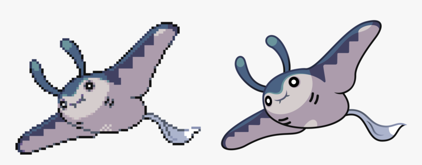 Pokémon Sprite Vector - Mantine Png, Transparent Png, Free Download