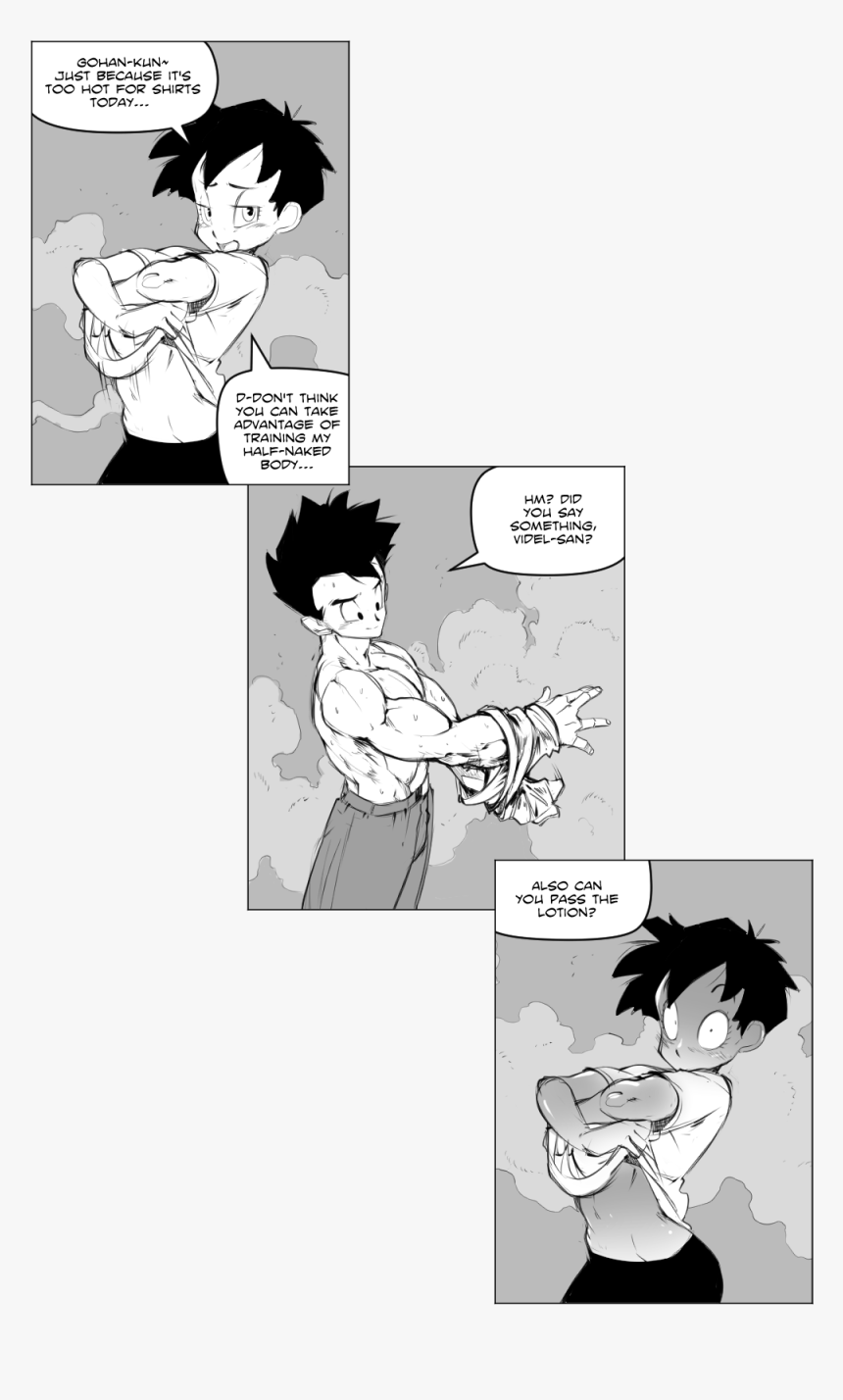 Gohan And Videl - Videl And Gohan Comic, HD Png Download, Free Download
