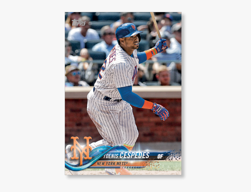 2018 Topps Series 1 Baseball Yoenis Cespedes Base Poster - Mlb Baseball Cards 2018, HD Png Download, Free Download