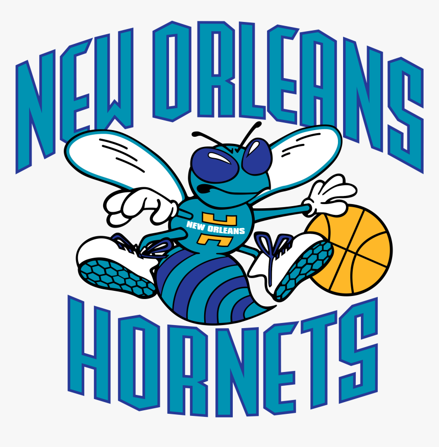 New Orleans Hornets Logo Png Transparent - New Orleans Hornets Old Logo, Png Download, Free Download