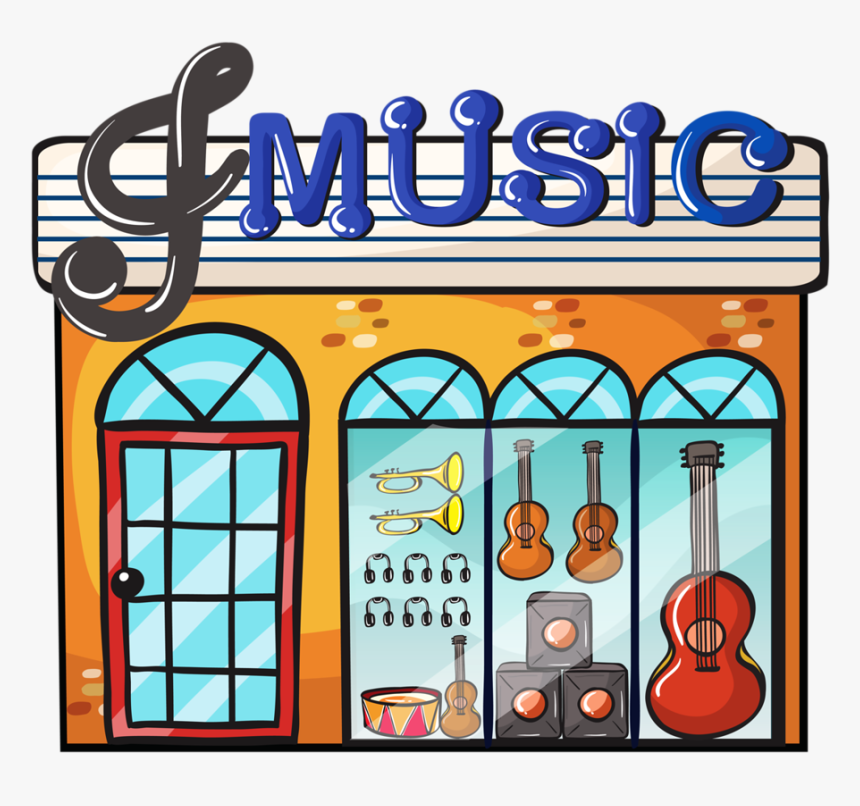Cute Little Houses, Cute House, House Clipart, - Music Store Clipart, HD Png Download, Free Download