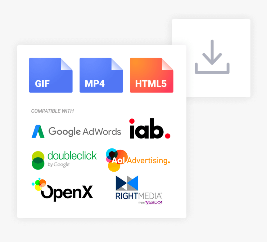 Download In Html5, Jpg, Gif, Png Or Mp4 - Right Media, Transparent Png, Free Download