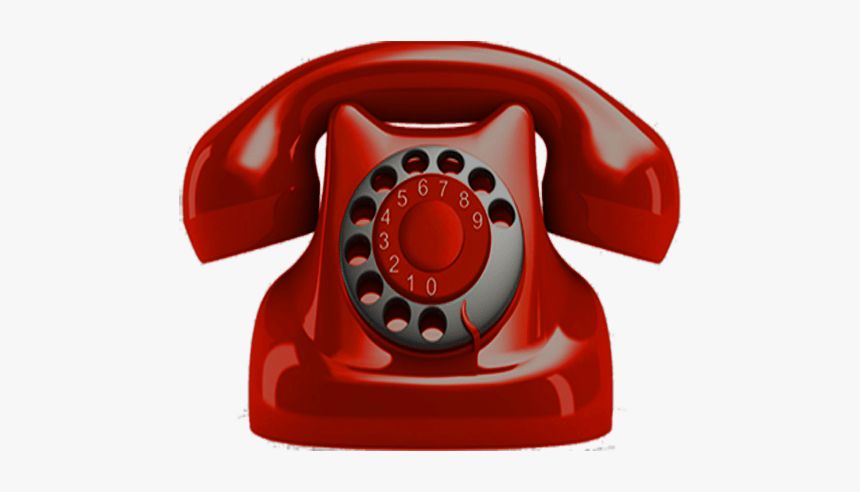 Red Telephone No Background Transparent Image - Transparent Background Telephone Clipart, HD Png Download, Free Download