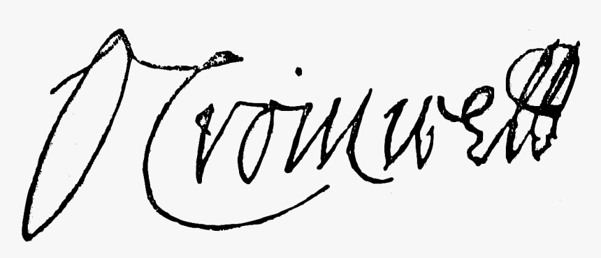 Signature Of Oliver Cromwell - Calligraphy, HD Png Download, Free Download