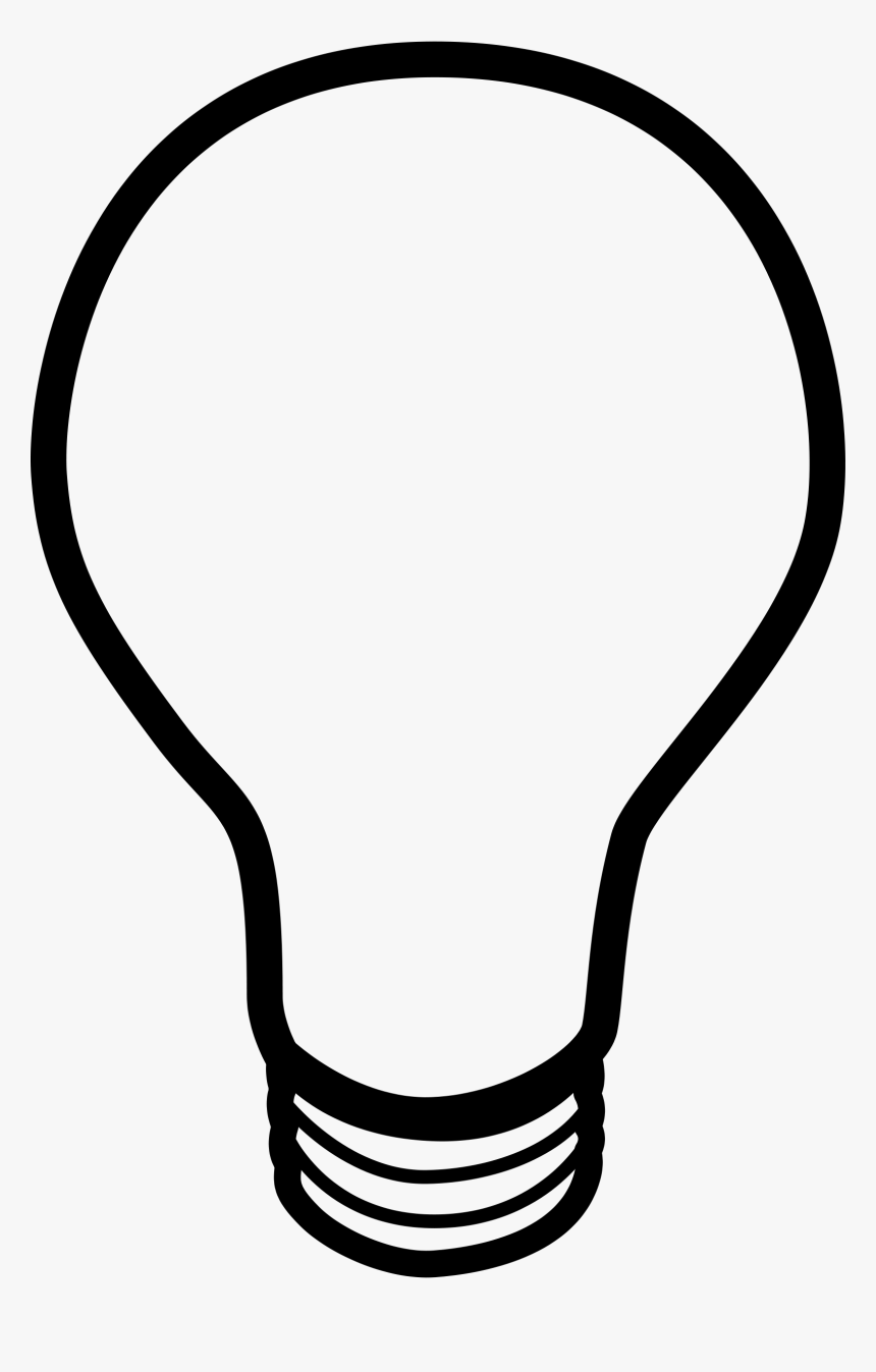 Bulb Png File Download Free - Light Bulb Template, Transparent Png, Free Download