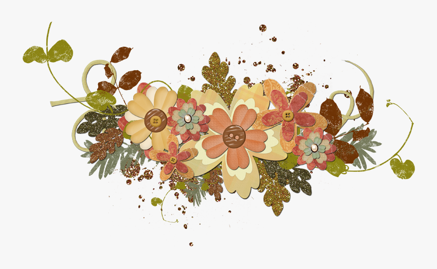Transparent Fall Floral Clipart - Autumn Flower Png, Png Download, Free Download