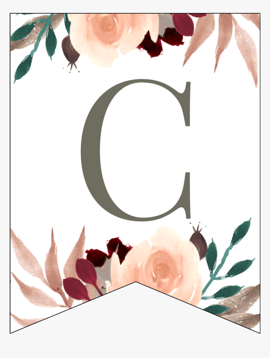 Letter B Floral Banner, HD Png Download, Free Download