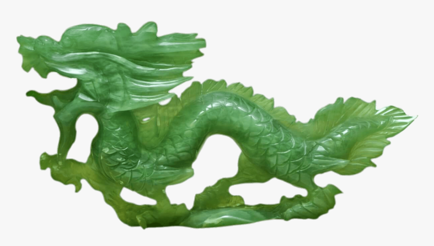 Dragon,green,aquarium Decor,animal Figure,jade,leaf,green - Dragon En Jade, HD Png Download, Free Download