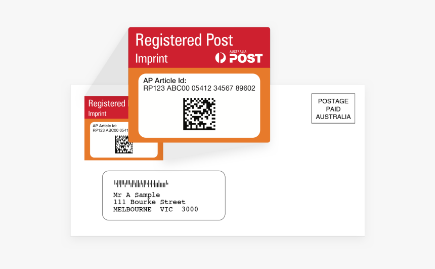 Registered Mail Australia Post, HD Png Download, Free Download